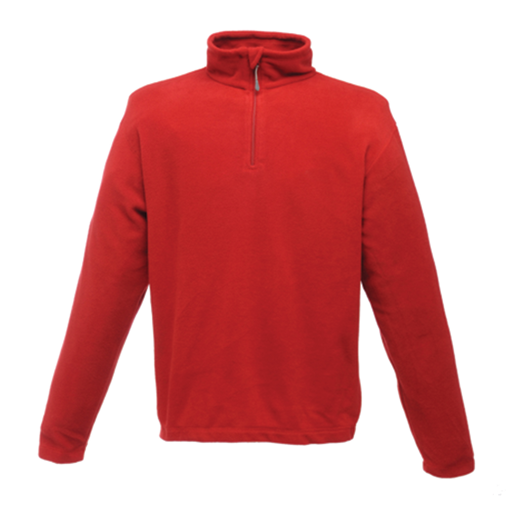 REGATTA MEN'S TRF549 MICRO ZIP NECK FLEECE RED